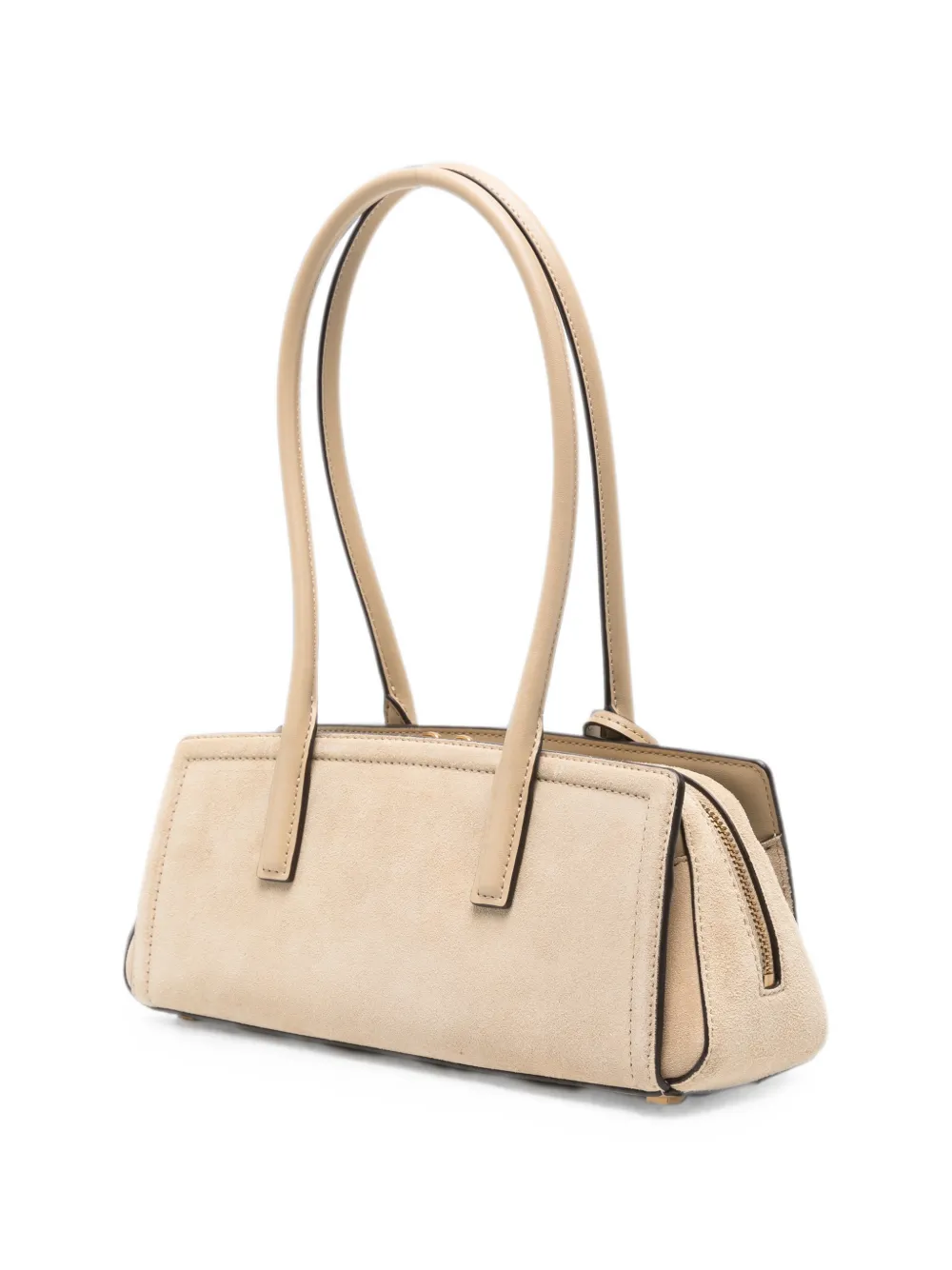 Michael Kors Laila schoudertas met logoplakkaat Beige