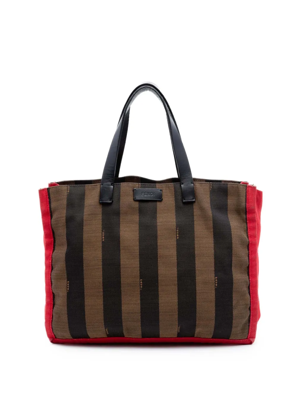 Fendi Pre-Owned 2010-2026 Pequin Canvas Simply Shopping tote bag - Marrone