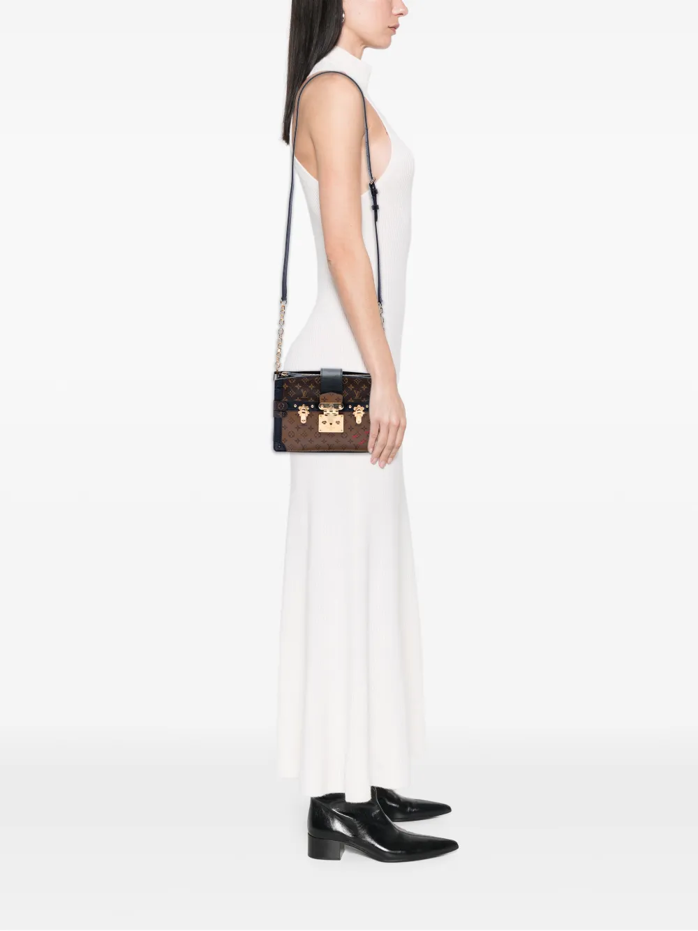  Louis Vuitton Pre-owned Sac à Bandoulière Trunk Clutch à Motif Monogram Reverse (2021-2025) - Marron 