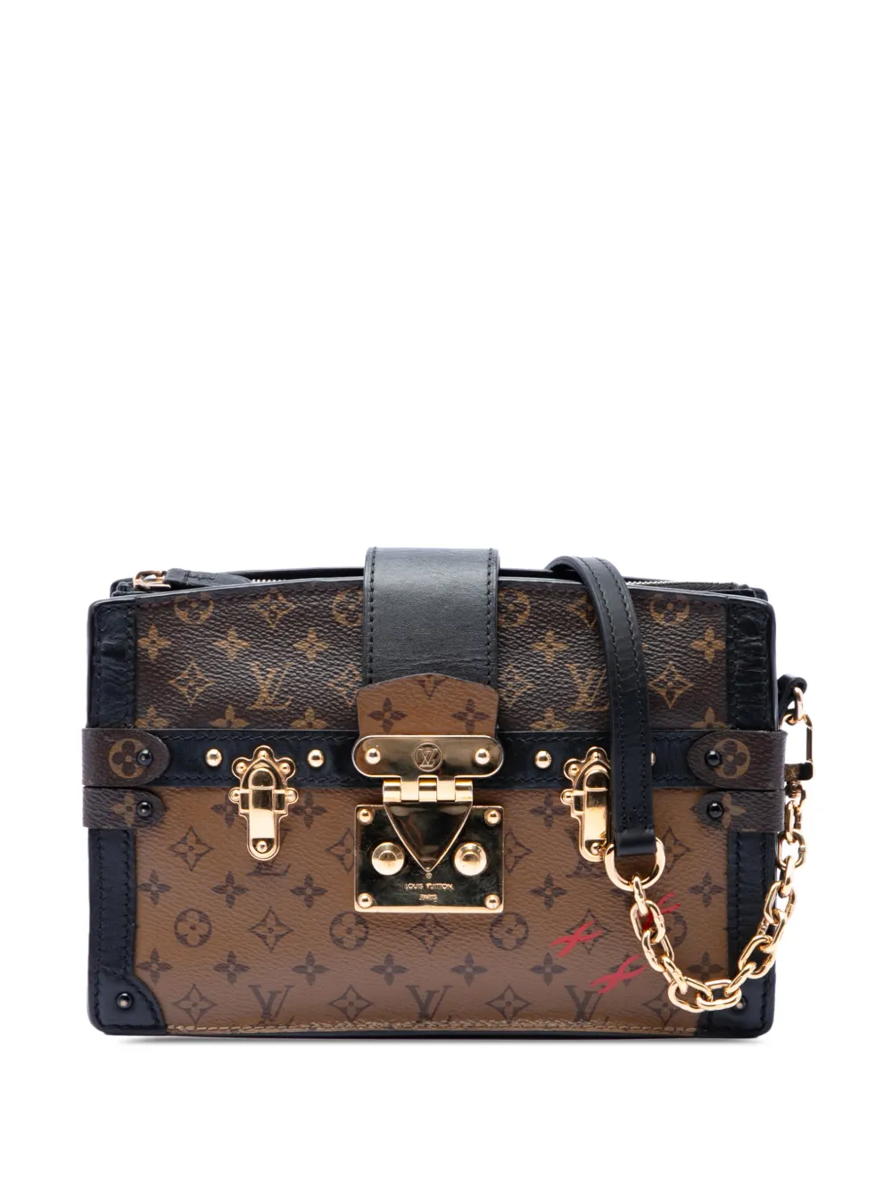 Louis Vuitton Pre-Owned 2010-2025 Monogram Reverse Trunk Clutch crossbody bag - Marrone