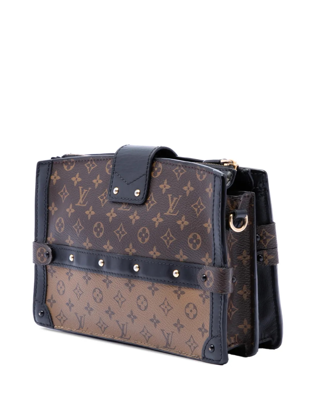  Louis Vuitton Pre-owned Sac à Bandoulière Trunk Clutch à Motif Monogram Reverse (2021-2025) - Marron 