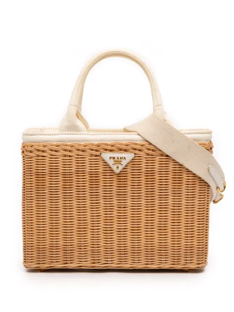 Prada Pre-Owned 2018-2026 Wicker satchel
