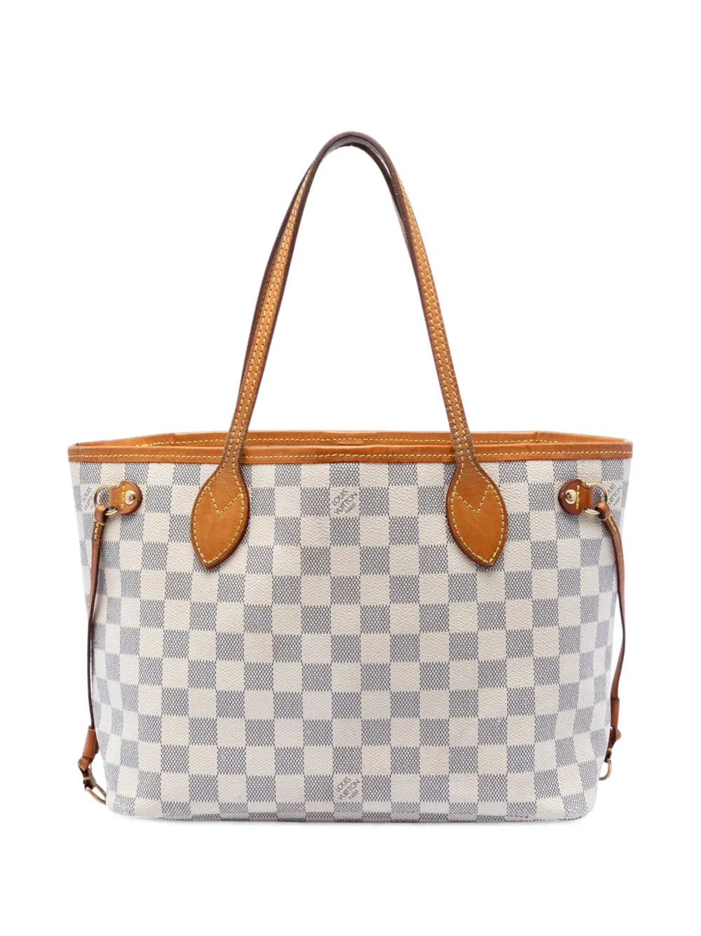 Louis Vuitton Pre-Owned 2010 Damier Azur Neverfull PM Handtasche - Weiß