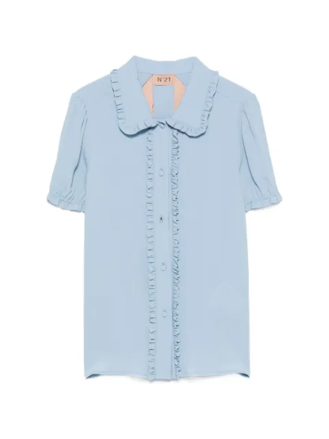 Nº21 ruffled-trim blouse