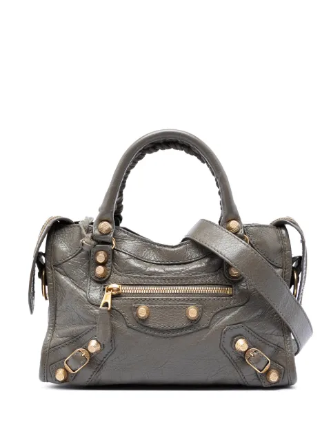 Balenciaga Pre-Owned 2016 Mini Lambskin Motocross Giant 12 City satchel