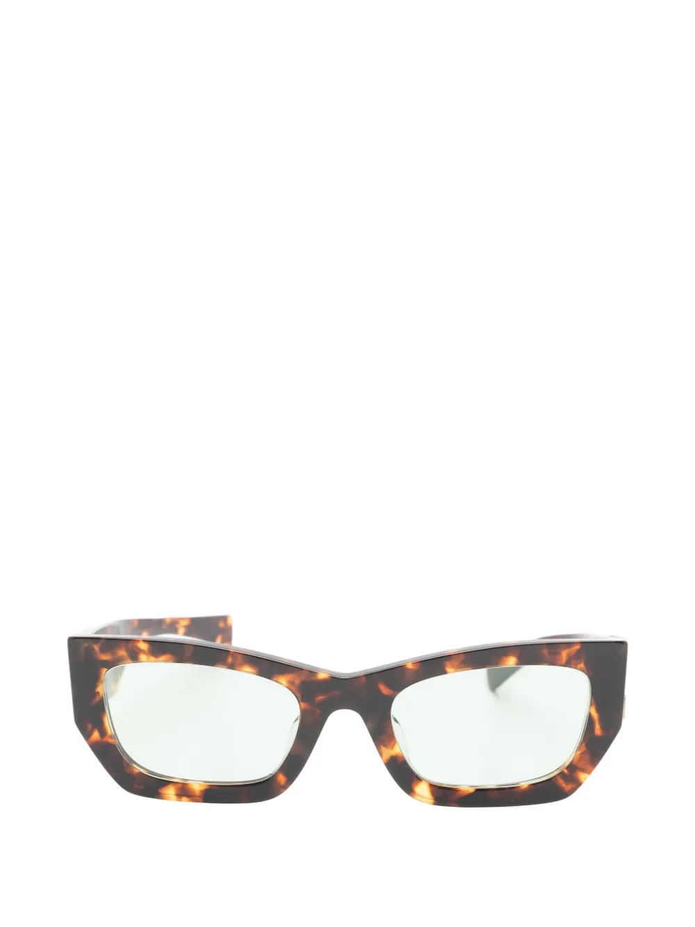 Miu Eyewear Zonnebril met logodetail Bruin