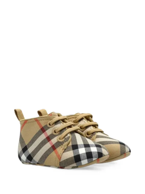 Burberry Kids zapatos primeros pasos con motivo Vintage Check