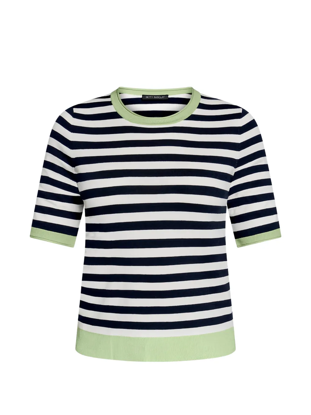 Betty Barclay striped short-sleeve sweater - Blau