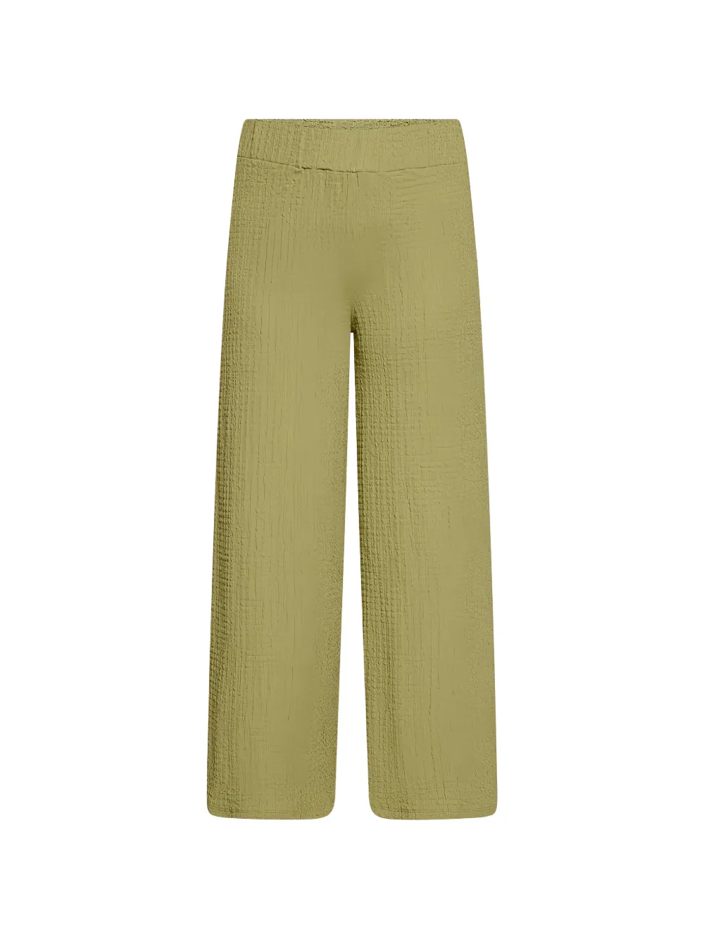 Betty Barclay seersucker-texture wide-leg trousers - Verde