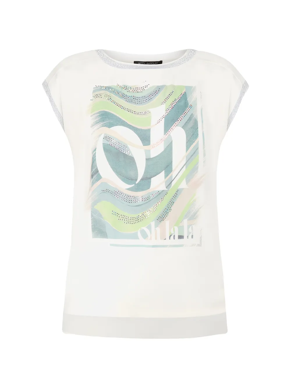 Betty Barclay graphic-print rhinestone-embellished top - Toni neutri