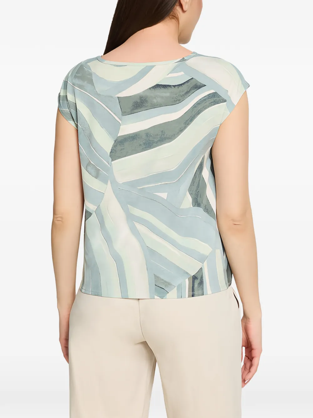  Betty Barclay Top Con Estampado Abstracto - Azul 