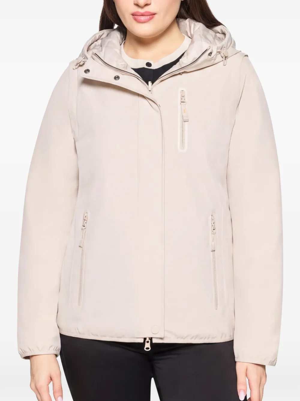 Betty Barclay hooded zip-fastening jacket - Toni neutri