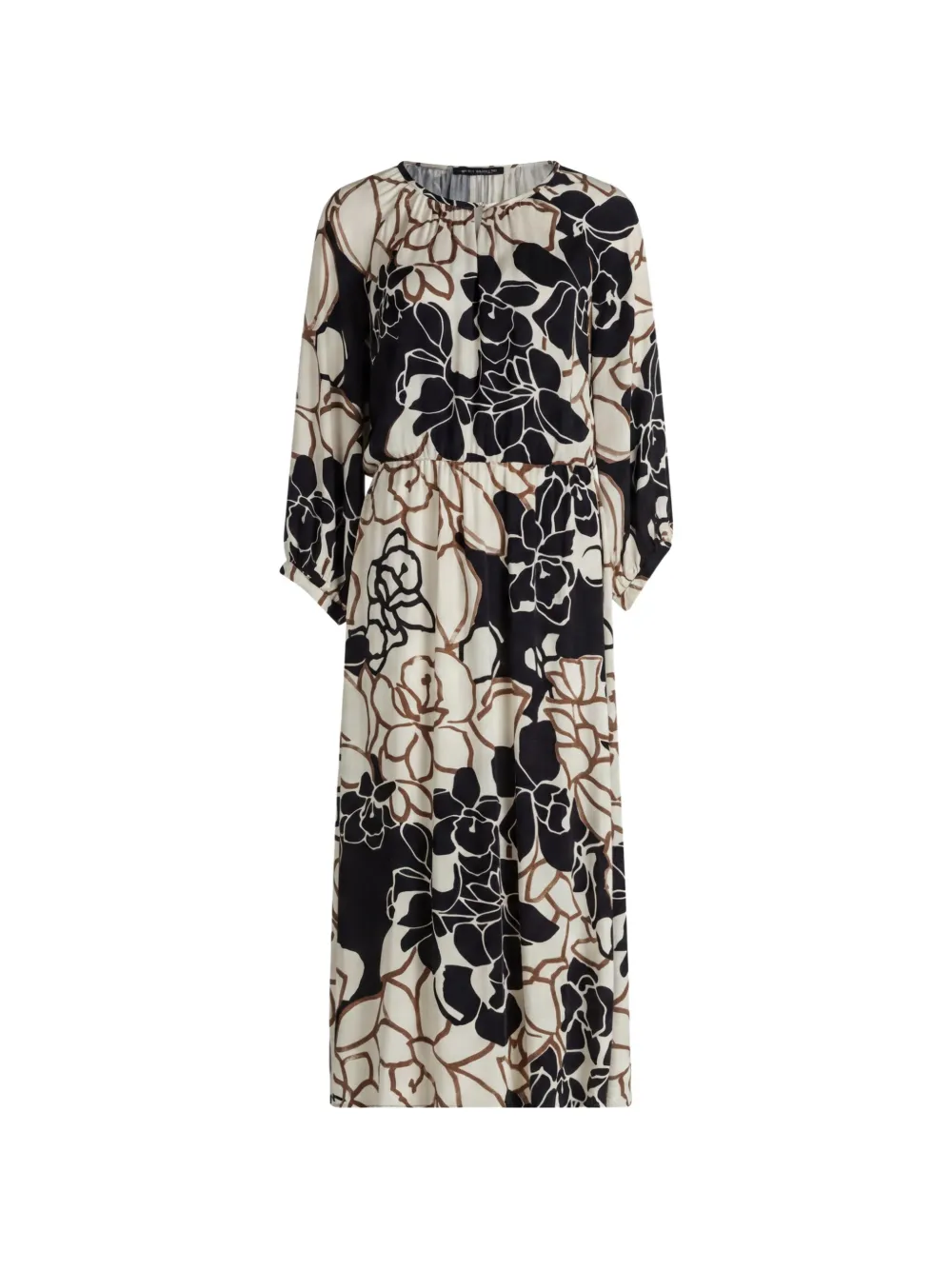 Betty Barclay floral-print long-sleeve maxi dress - Toni neutri