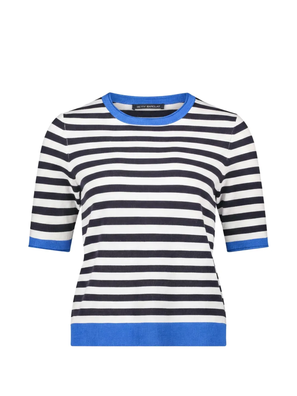 Betty Barclay striped short-sleeve sweater - Weiß
