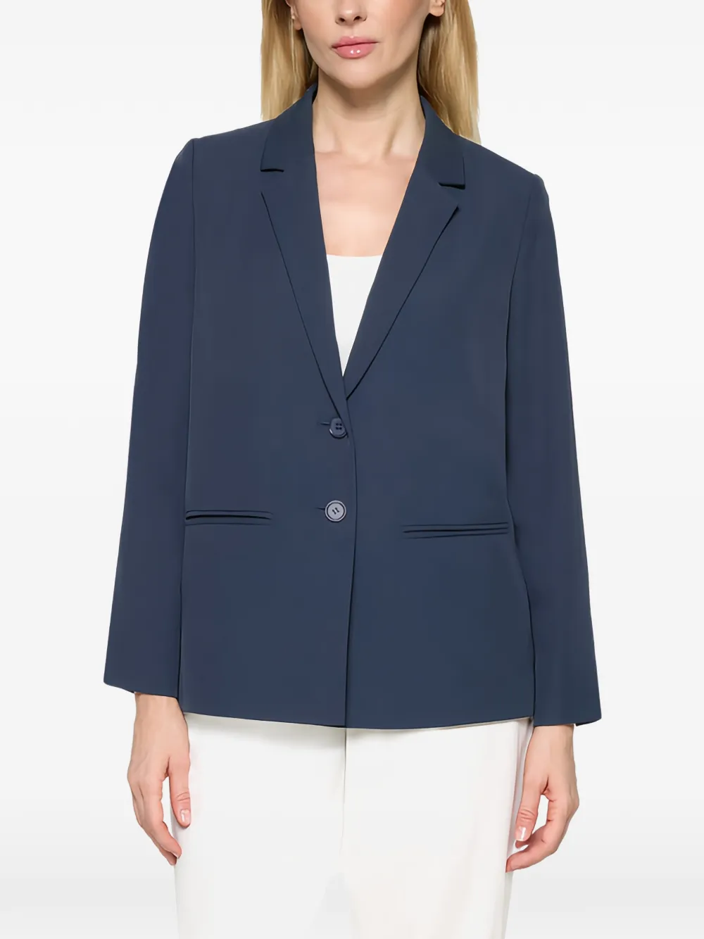 Betty Barclay Blazer met knoopsluiting en gekerfde revers Blauw