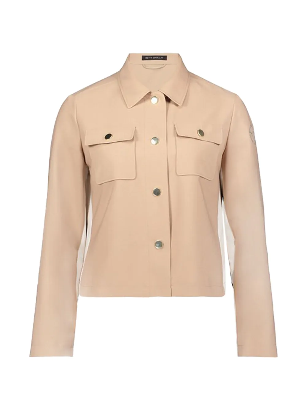 Betty Barclay button-up chest-pocket shirt - Toni neutri