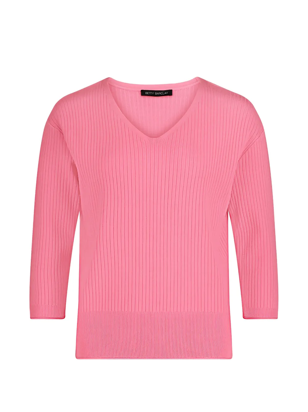 Betty Barclay ribbed-knit V-neck top - Rosa