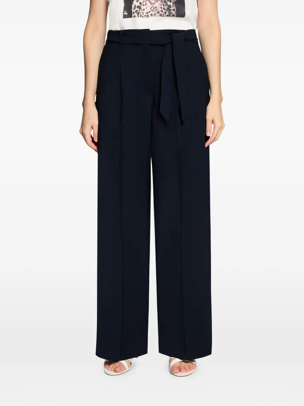 Betty Barclay Broek met ruches Blauw