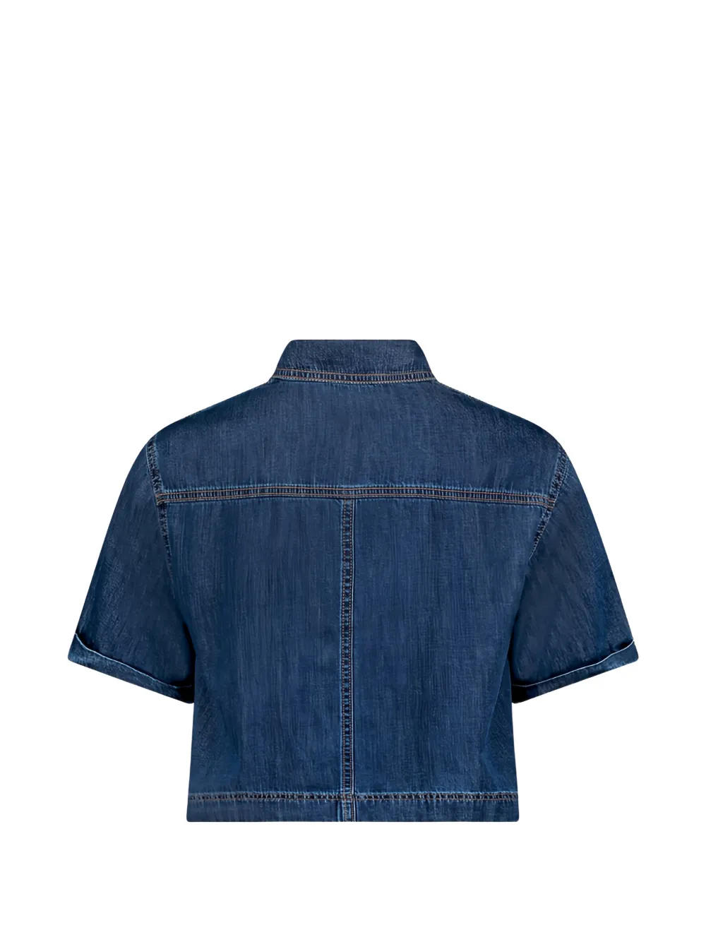 Betty Barclay Cropped denim jack met borduurwerk Blauw