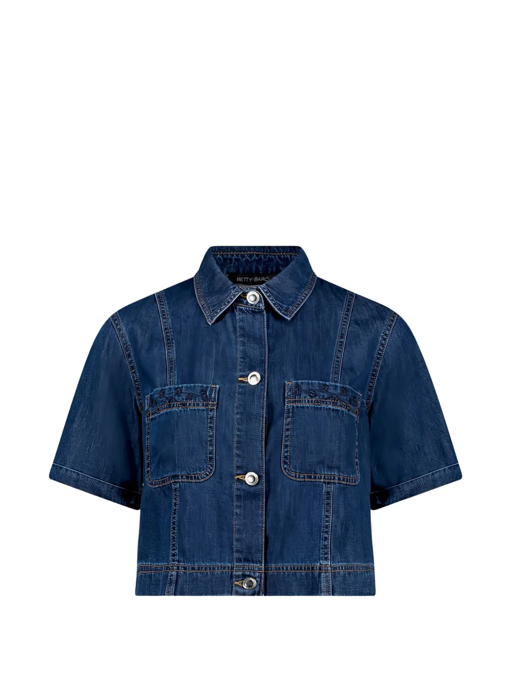 Betty Barclay Giacca denim con ricamo - Blu