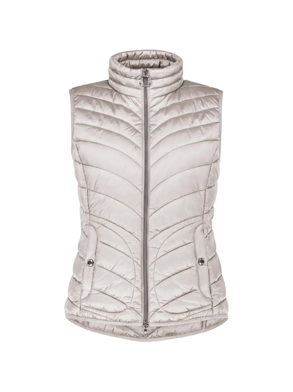 Betty Barclay Gilet trapuntato a collo alto - Grigio