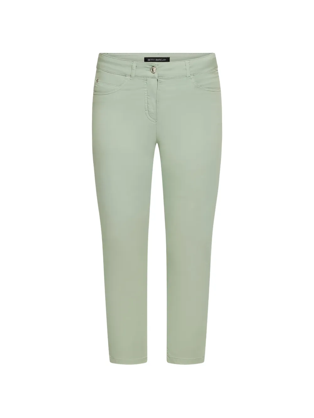 Betty Barclay Slim-fit Cropped Trousers In Green