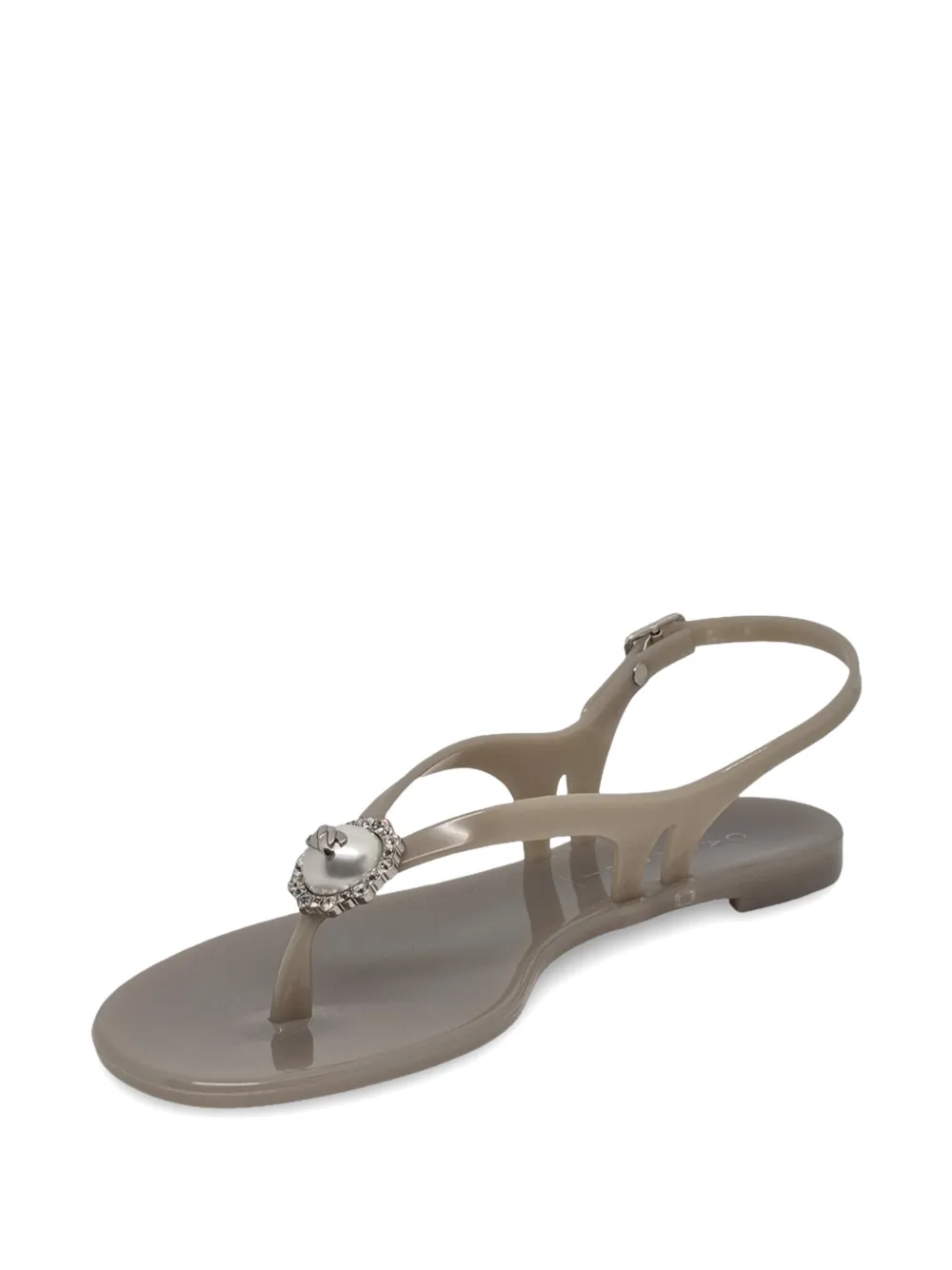 Casadei embellished thong sandals Beige