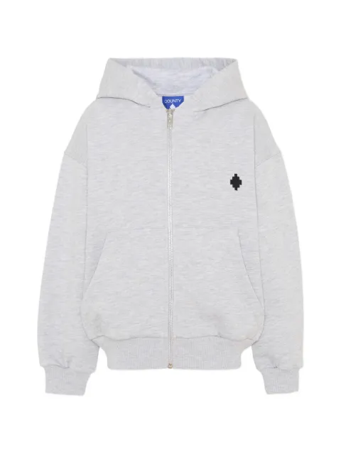 COUNTY OF MILAN logo-print zip-up hoodie