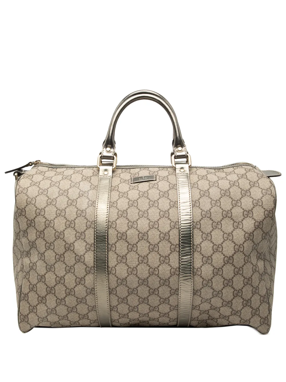 Gucci Pre-Owned 2016-2025 Large GG Supreme Joy boston bag - Silver