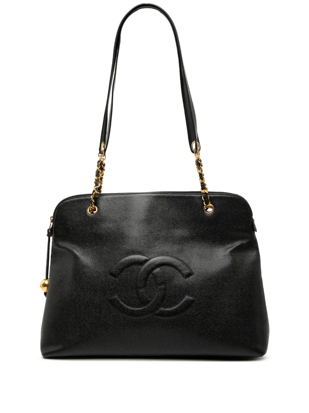 CHANEL Pre-Owned 1994-1996 CC Caviar shoulder bag - Nero