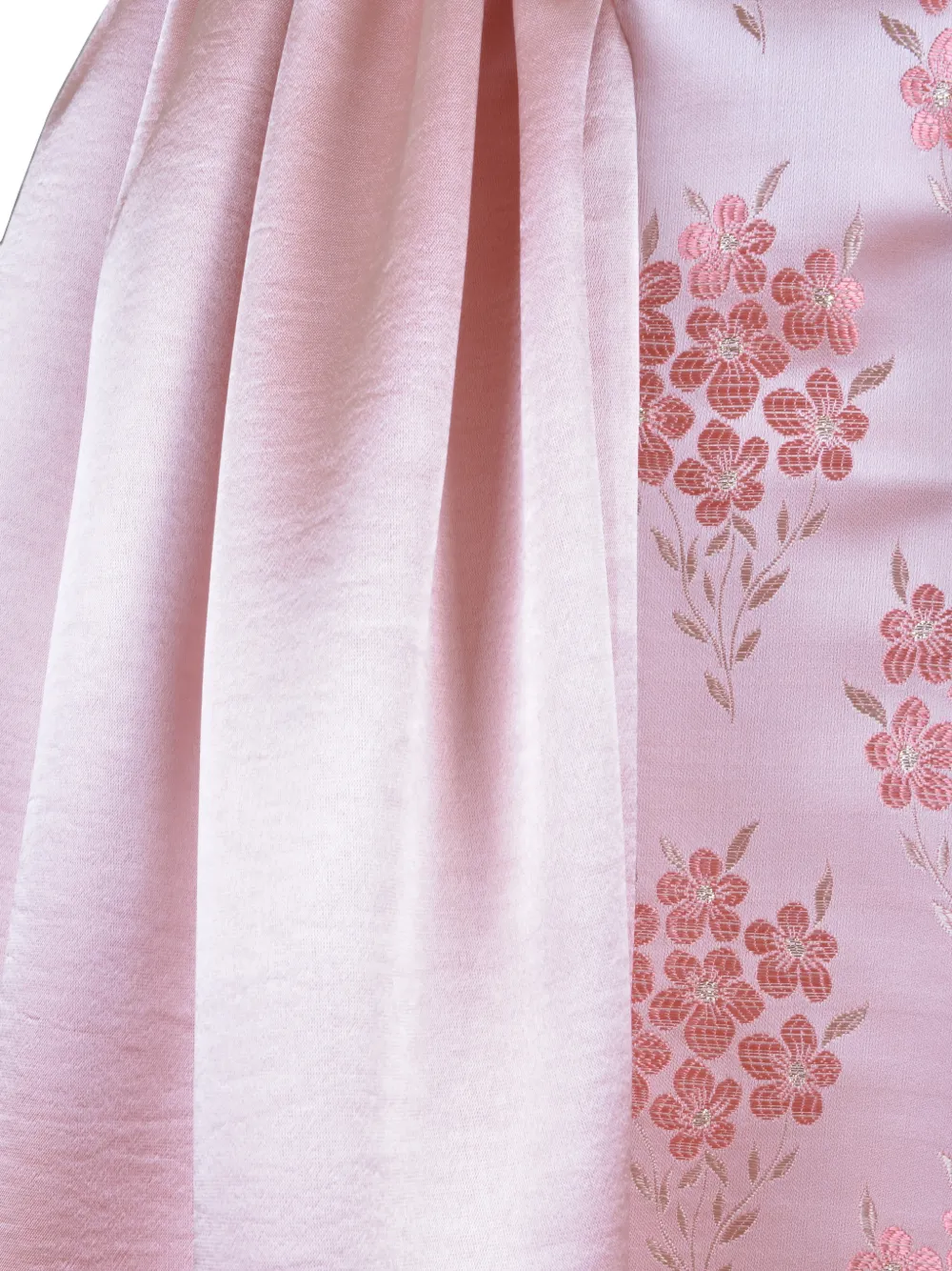 Hucklebones London Jurk met strikdetail en bloemen-jacquard Roze