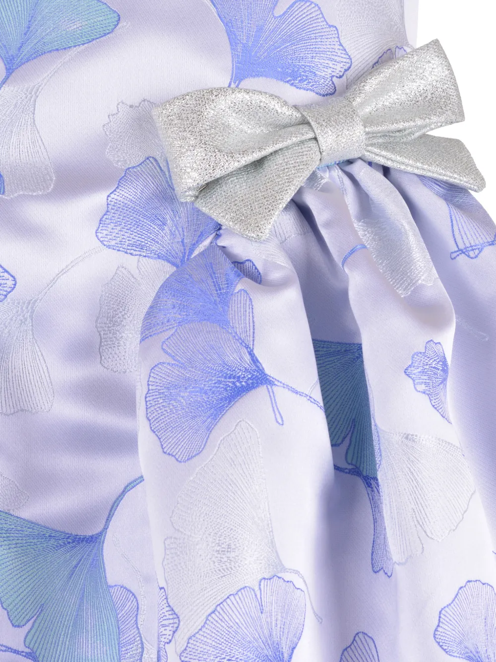 Hucklebones London Jurk met strikdetail en gingko-jacquard Paars