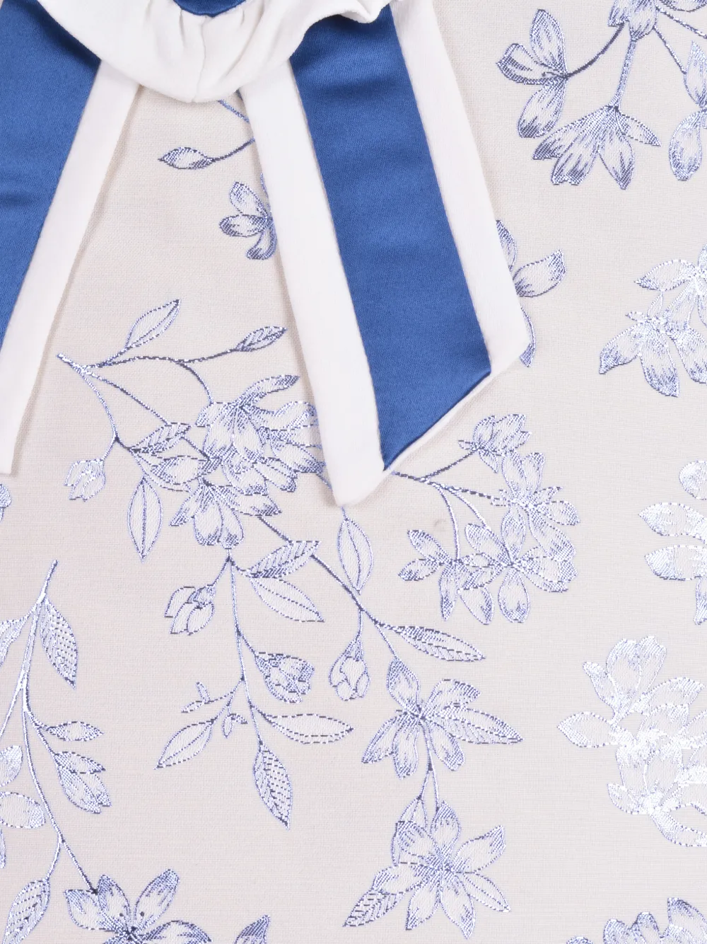 Hucklebones London Rosette shiftjurk met bloemen-jacquard Wit
