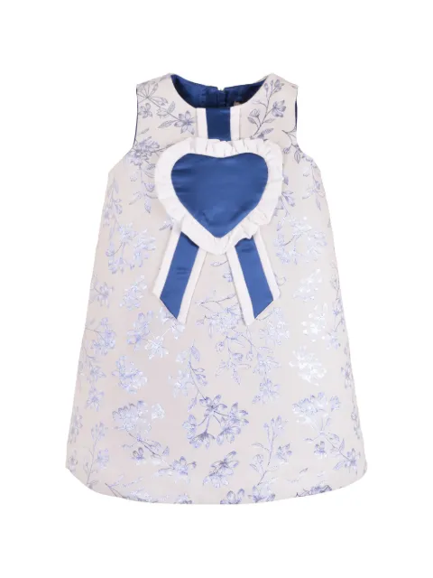 Hucklebones London Rosette floral-jacquard shift dress