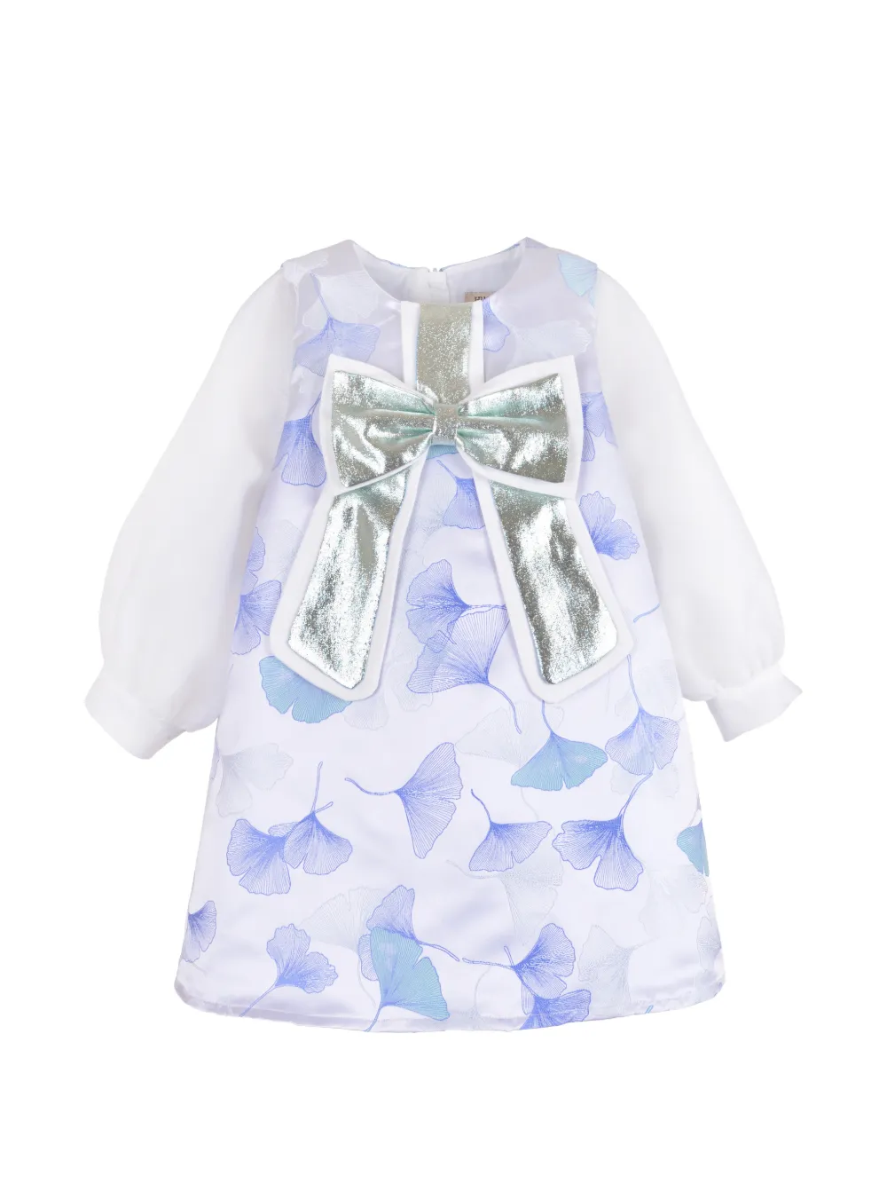 Hucklebones London bow-embellished long-sleeve dress - Bianco