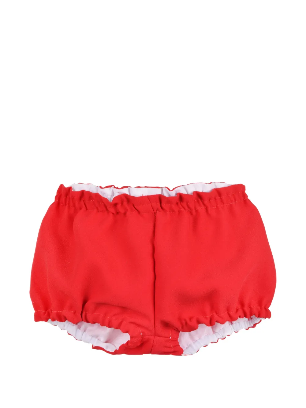 Hucklebones London paisley-print puff-sleeve dress and bloomers set Rood