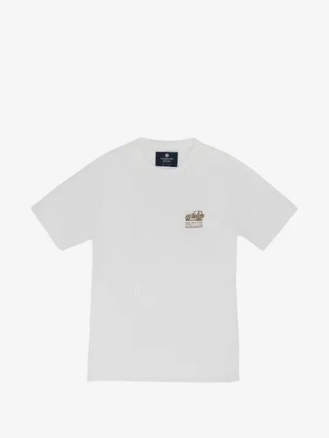 Aimé Leon Dore playera con estampado gráfico en colaboración con Woolrich All Terrain