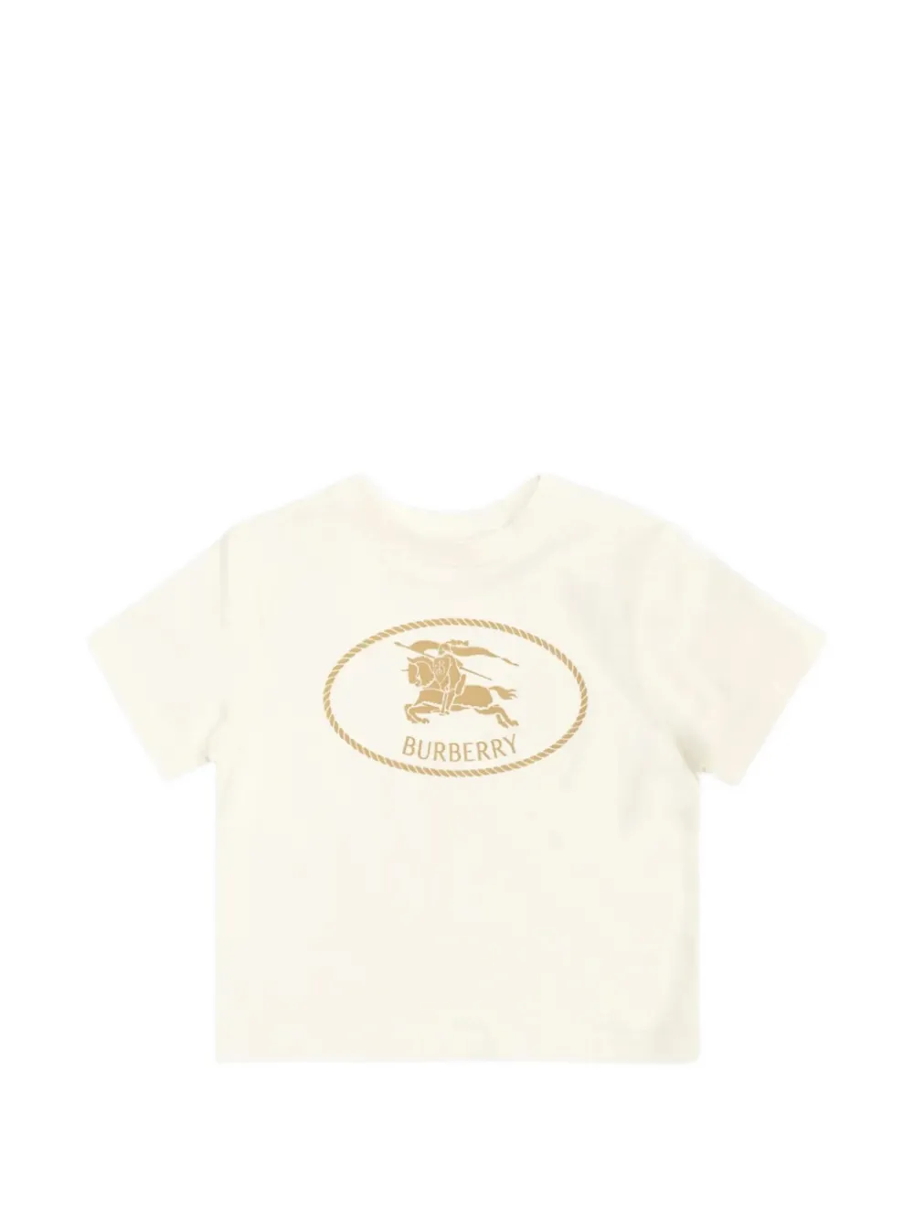 Burberry Kids Equestrian Knight T-shirt - Toni neutri