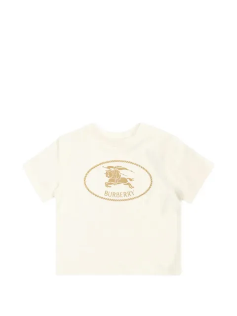 Burberry Kids playera con motivo Equestrian Knight