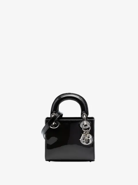 Christian Dior Pre-Owned 2015 Mini Patent Lady Dior satchel