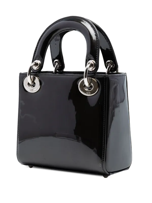 Christian Dior Pre-Owned 2015 ミニ パテント レディディオール