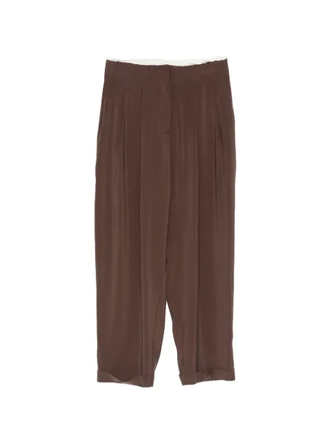 VICOLO pleated turn-up trousers