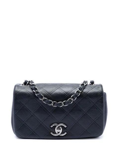 CHANEL Pre-Owned 2013-2014 Small Diamond Embossed Calfskin New Chic Flap shoulder bag