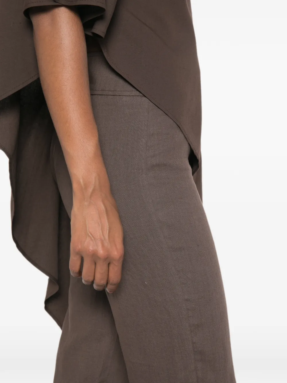 VICOLO Cropped broek Bruin