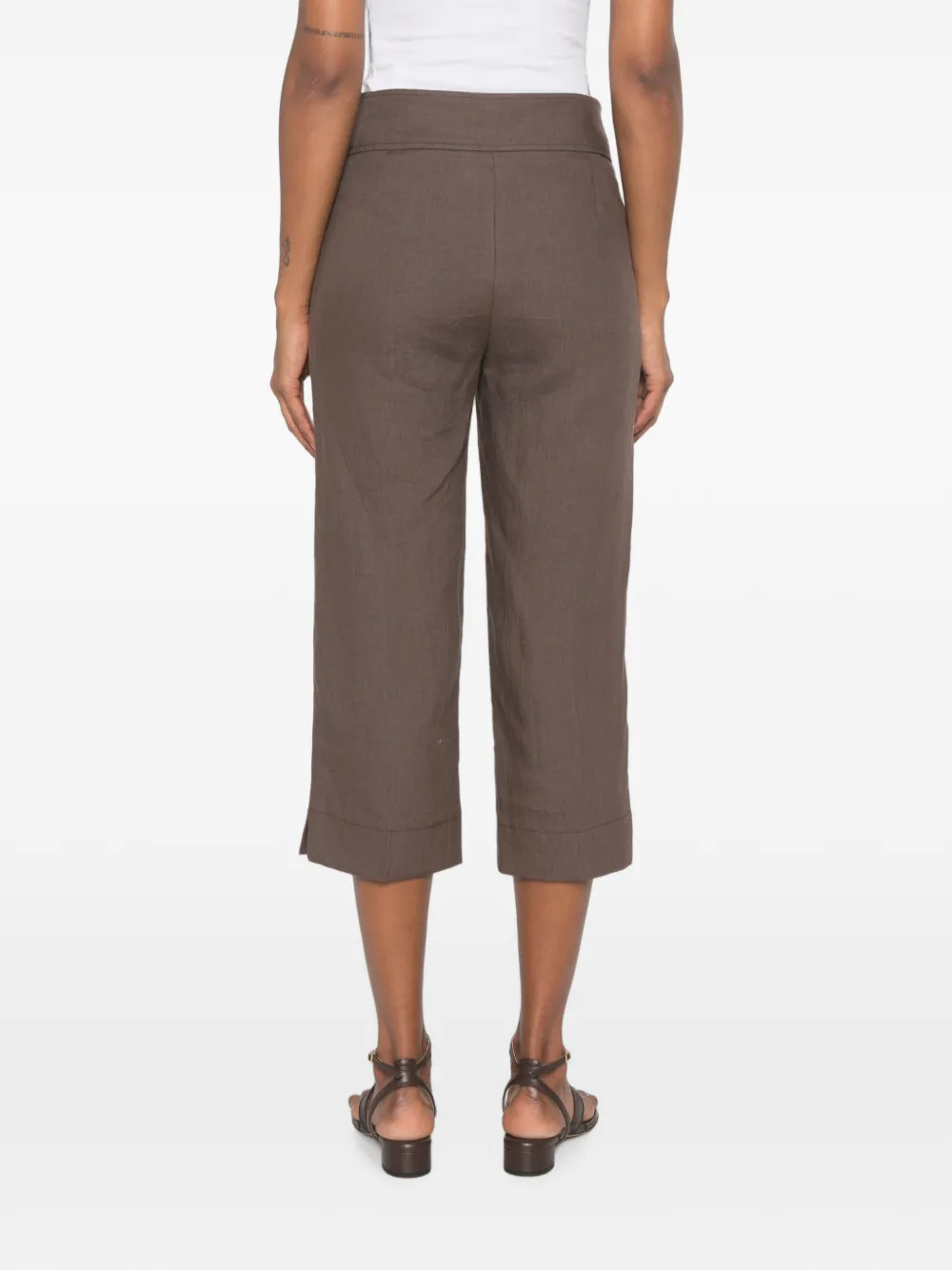 VICOLO Cropped broek Bruin