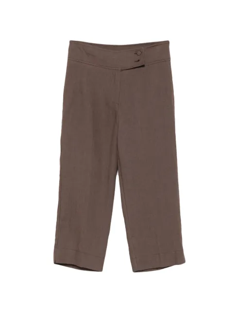 VICOLO button-detail cropped trousers