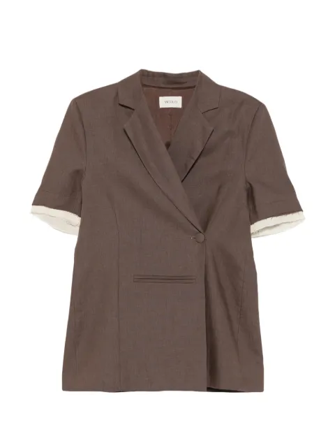 VICOLO short-sleeve double-breasted blazer