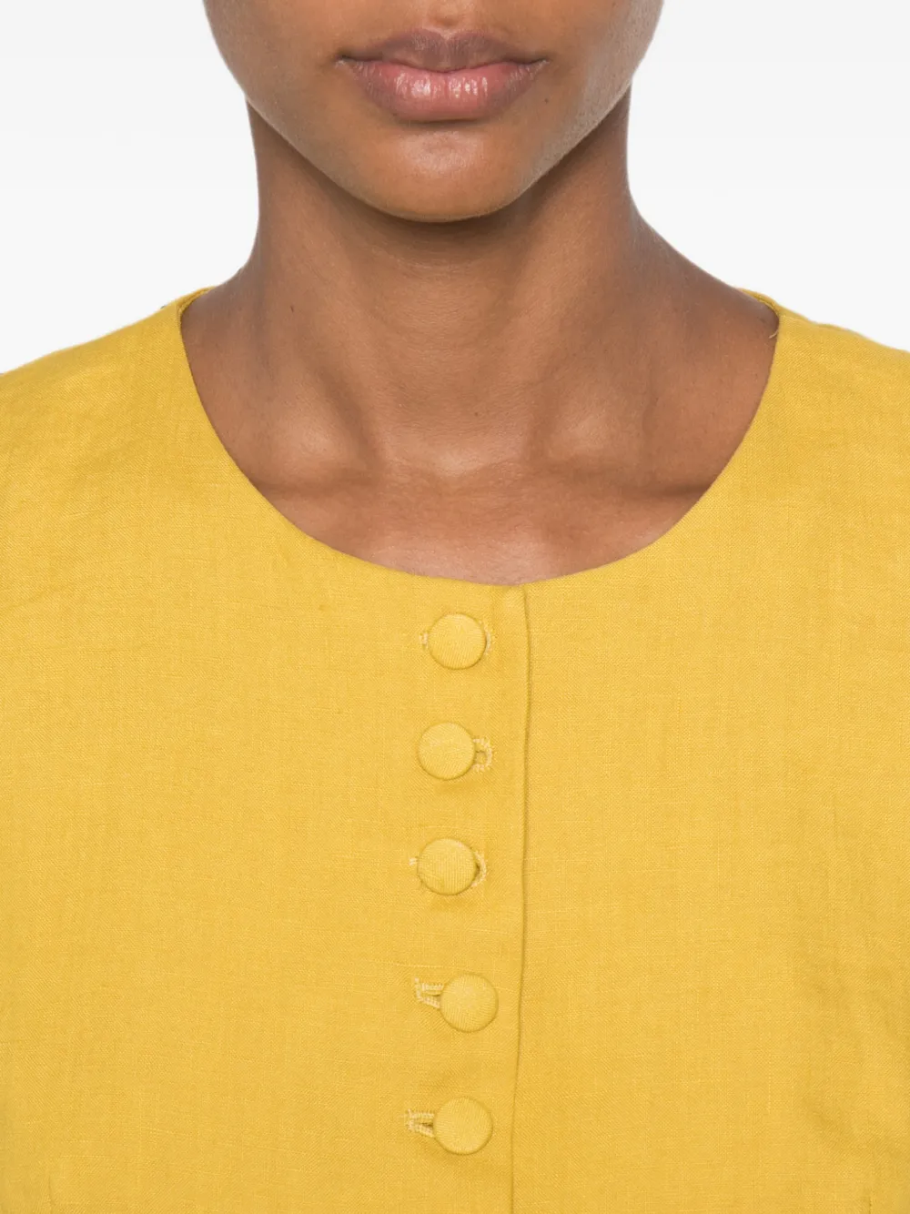VICOLO Mouwloos T-shirt Geel