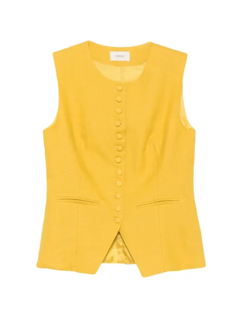 VICOLO button-up sleeveless vest