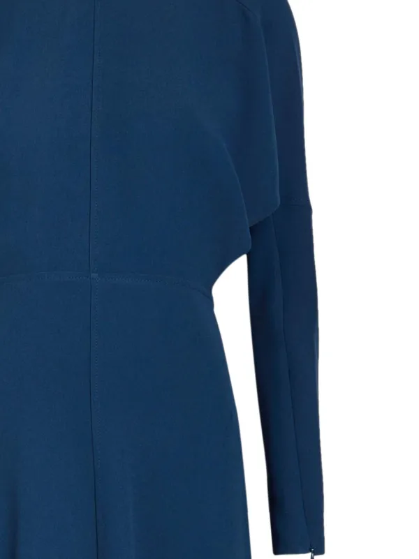 victoria beckham batwing midi dress Flared Crepe Batwing Midi Dress by Victoria Beckham FW19